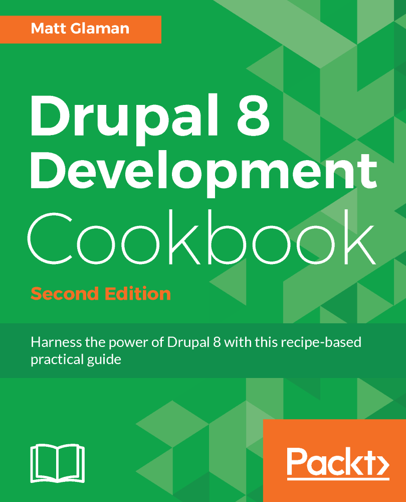 Drupal 8 Development Cookbook - second edition