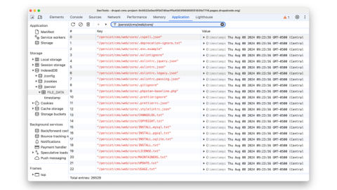 Drupal filesystem in Wasm