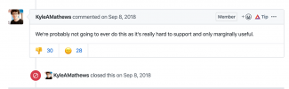 Comment on Github issue
